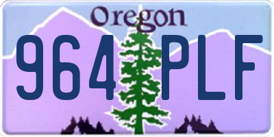 OR license plate 964PLF