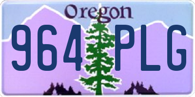 OR license plate 964PLG