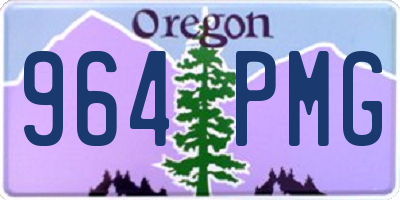 OR license plate 964PMG
