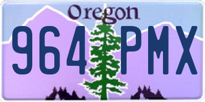 OR license plate 964PMX