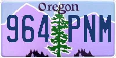 OR license plate 964PNM