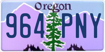 OR license plate 964PNY