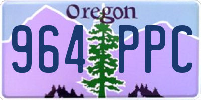 OR license plate 964PPC
