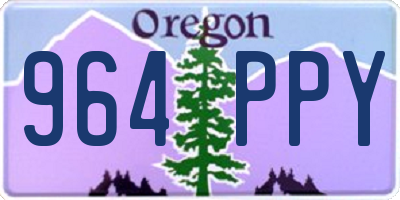 OR license plate 964PPY