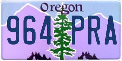OR license plate 964PRA