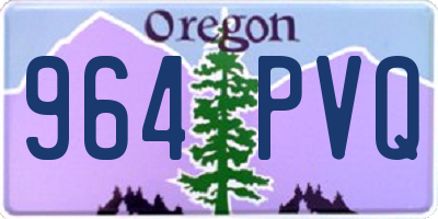 OR license plate 964PVQ