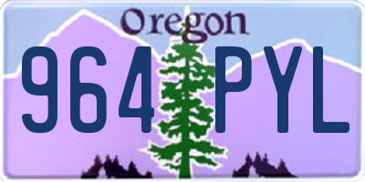 OR license plate 964PYL