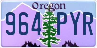 OR license plate 964PYR