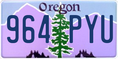OR license plate 964PYU