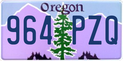 OR license plate 964PZQ