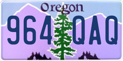 OR license plate 964QAQ