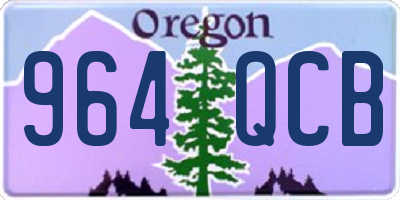 OR license plate 964QCB