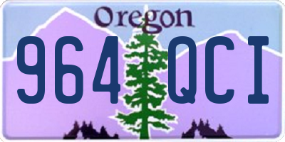 OR license plate 964QCI