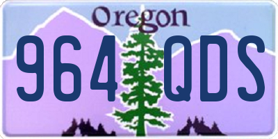 OR license plate 964QDS