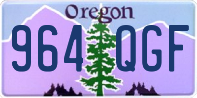 OR license plate 964QGF