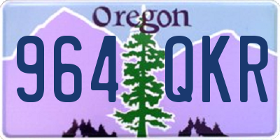 OR license plate 964QKR
