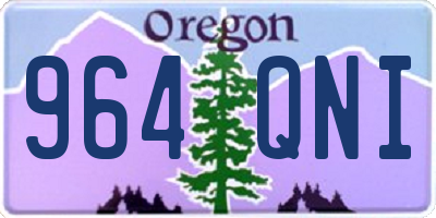OR license plate 964QNI
