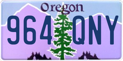OR license plate 964QNY