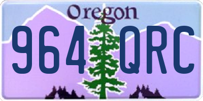 OR license plate 964QRC