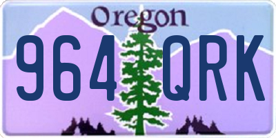 OR license plate 964QRK