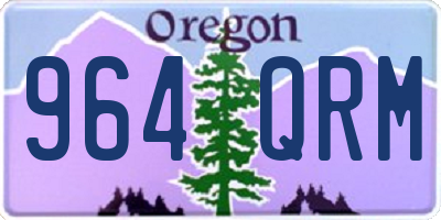 OR license plate 964QRM