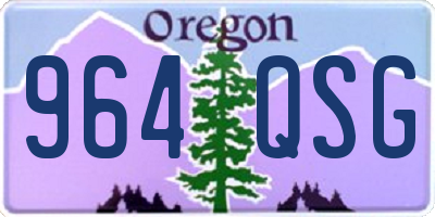 OR license plate 964QSG