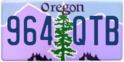OR license plate 964QTB