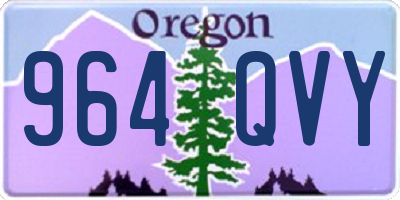 OR license plate 964QVY