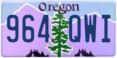 OR license plate 964QWI
