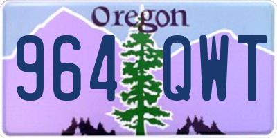 OR license plate 964QWT
