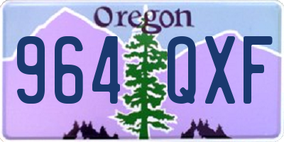 OR license plate 964QXF