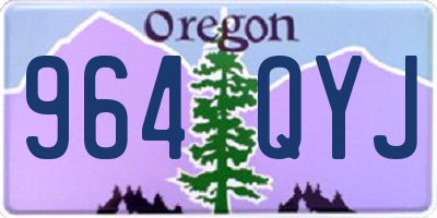 OR license plate 964QYJ