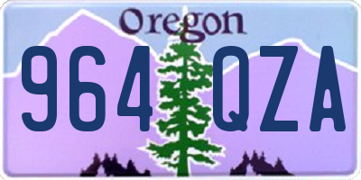 OR license plate 964QZA