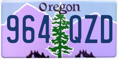OR license plate 964QZD