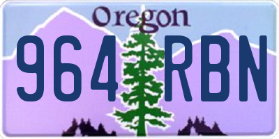 OR license plate 964RBN