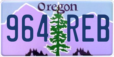OR license plate 964REB