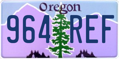 OR license plate 964REF