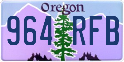 OR license plate 964RFB