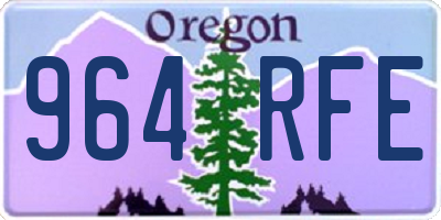 OR license plate 964RFE