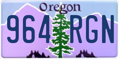 OR license plate 964RGN