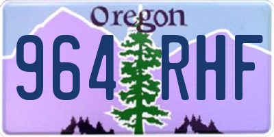 OR license plate 964RHF