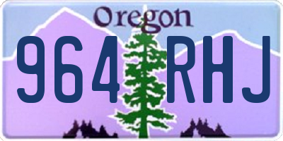 OR license plate 964RHJ