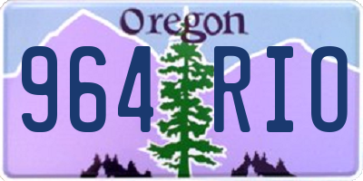 OR license plate 964RIO