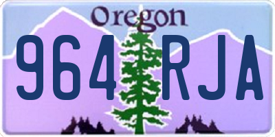 OR license plate 964RJA