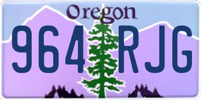 OR license plate 964RJG