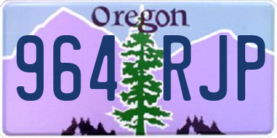 OR license plate 964RJP
