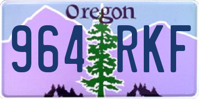 OR license plate 964RKF