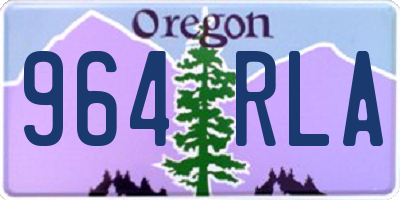 OR license plate 964RLA
