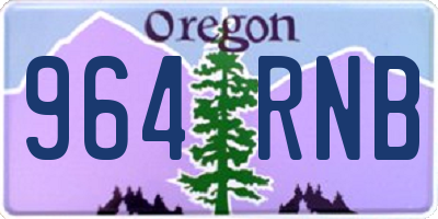 OR license plate 964RNB