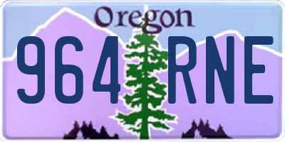 OR license plate 964RNE